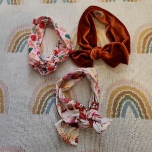 Ritzy Rascal adjustable toddler Baby headband bows christmas butterfly orange